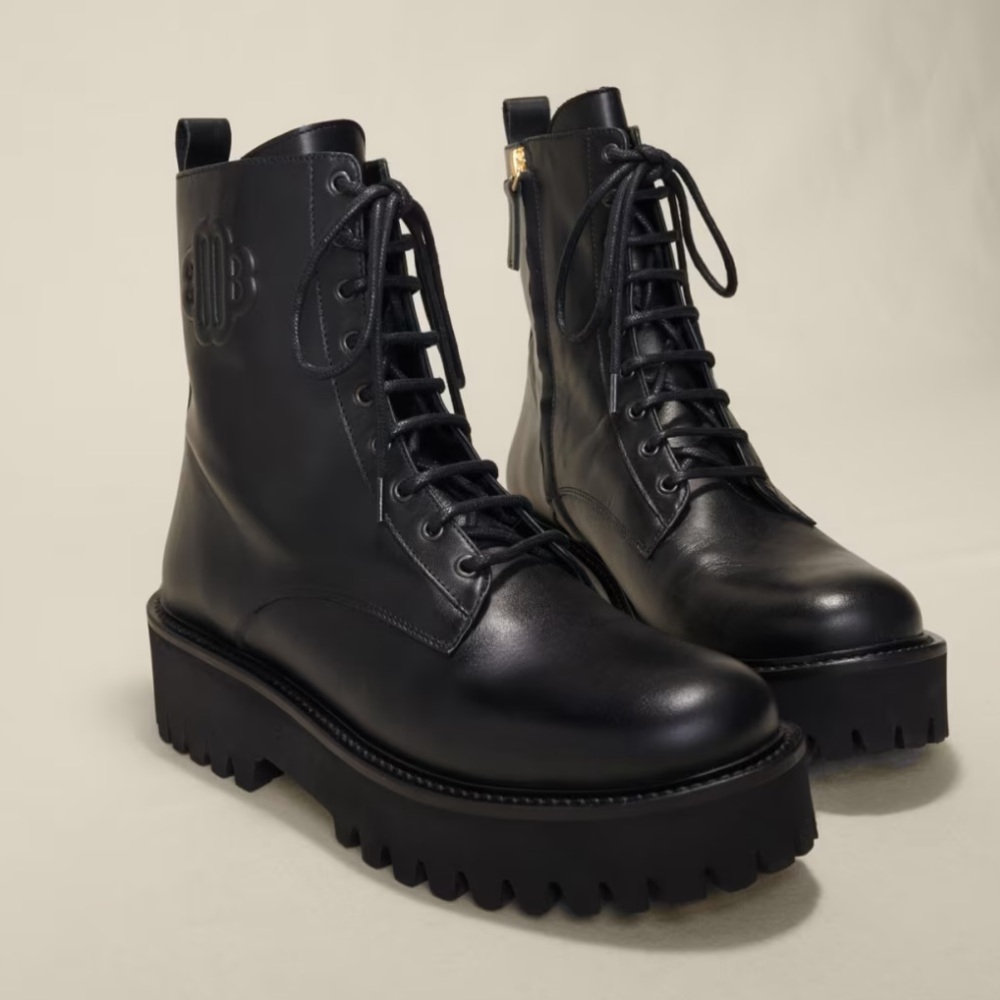 Maje leather boots